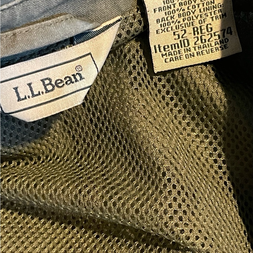 L.L. Bean jacket mens size 52 regular green NWOT - Picture 8 of 12